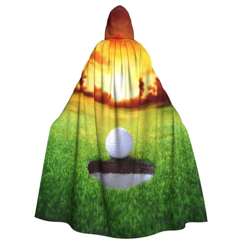 HYSDPUZK Halloween-Umhang mit Kapuze für Erwachsene, lustiger Sport, Golfball, Sonnenuntergang, Baumdruck, Party und Cosplay-Umhang HYSDPUZK Halloween-Umhang mit Kapuze für Erwachsene, lustiger Sport, Golfball, Sonnenuntergang, Baumdruck, Party und Cosplay-Umhang von HYSDPUZK