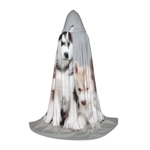 HYSDPUZK Hunde-Kapuzenumhang für Teenager, Halloween-Kostüm, Cosplay, Maskerade, Zauberer-Robe von HYSDPUZK