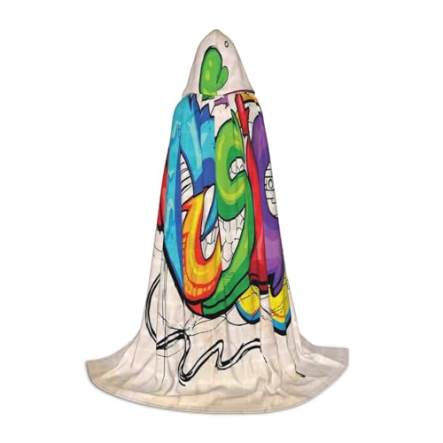 HYSDPUZK Kapuzenumhang im Musikstil für Teenager, Halloween-Kostüm, Cosplay, Maskerade, Zauberer-Robe HYSDPUZK Kapuzenumhang im Musikstil für Teenager, Halloween-Kostüm, Cosplay, Maskerade, Zauberer-Robe von HYSDPUZK