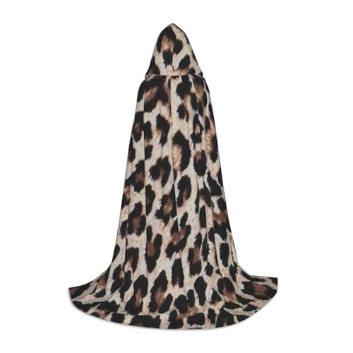 HYSDPUZK Kapuzenumhang mit Leopardenmuster für Teenager, Halloween-Kostüm, Cosplay, Maskerade, Zauberer-Robe HYSDPUZK Kapuzenumhang mit Leopardenmuster für Teenager, Halloween-Kostüm, Cosplay, Maskerade, Zauberer-Robe von HYSDPUZK