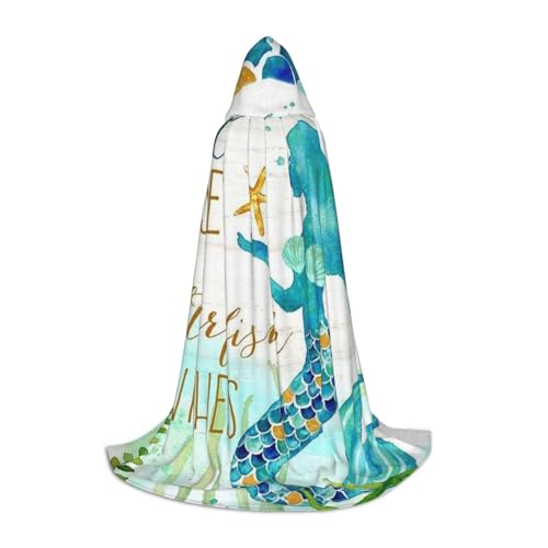 HYSDPUZK Meerjungfrauen-Kapuzenumhang für Teenager, Halloween-Kostüm, Cosplay, Maskerade, Zauberer-Robe HYSDPUZK Meerjungfrauen-Kapuzenumhang für Teenager, Halloween-Kostüm, Cosplay, Maskerade, Zauberer-Robe von HYSDPUZK