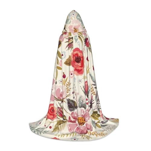 HYSDPUZK Moderner Blumen-Kapuzenumhang für Teenager, Halloween-Kostüm, Cosplay, Maskerade, Zauberer-Bademantel HYSDPUZK Moderner Blumen-Kapuzenumhang für Teenager, Halloween-Kostüm, Cosplay, Maskerade, Zauberer-Bademantel von HYSDPUZK