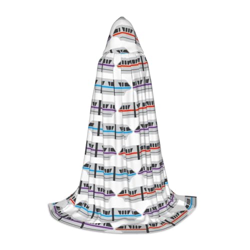HYSDPUZK Monorail Train Hooded Cape For Teens Halloween Costume, Cosplay, Masquerade, Wizard Robe HYSDPUZK Monorail Train Hooded Cape For Teens Halloween Costume, Cosplay, Masquerade, Wizard Robe von HYSDPUZK
