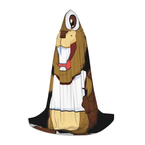 HYSDPUZK Naughty Beaver Kapuzenumhang für Teenager, Halloween-Kostüm, Cosplay, Maskerade, Zauberer-Robe HYSDPUZK Naughty Beaver Kapuzenumhang für Teenager, Halloween-Kostüm, Cosplay, Maskerade, Zauberer-Robe von HYSDPUZK