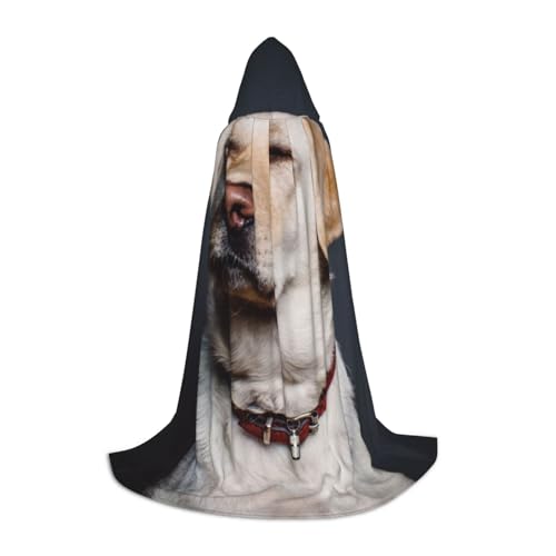 HYSDPUZK Niedlicher Labrador-Hunde-Kapuzenumhang für Teenager, Halloween-Kostüm, Cosplay, Maskerade, Zauberer-Bademantel HYSDPUZK Niedlicher Labrador-Hunde-Kapuzenumhang für Teenager, Halloween-Kostüm, Cosplay, Maskerade, Zauberer-Bademantel von HYSDPUZK