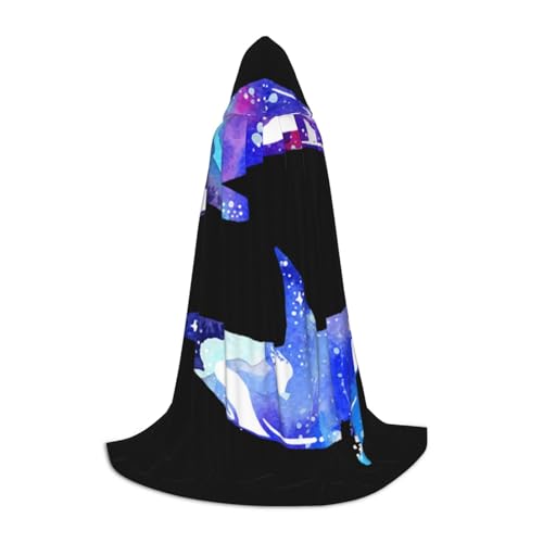 HYSDPUZK Orca Killerwal Kapuzenumhang für Teenager, Halloween-Kostüm, Cosplay, Maskerade, Zauberer-Robe HYSDPUZK Orca Killerwal Kapuzenumhang für Teenager, Halloween-Kostüm, Cosplay, Maskerade, Zauberer-Robe von HYSDPUZK