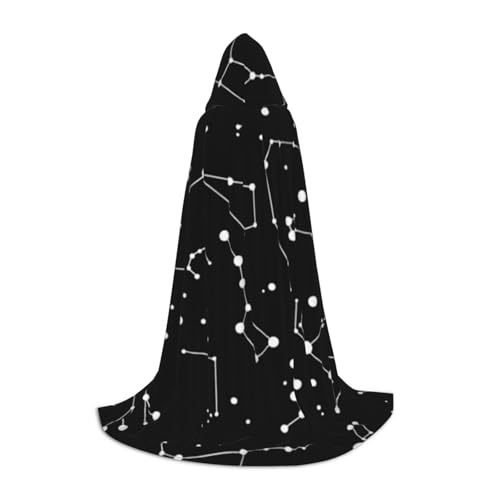 HYSDPUZK Sternenhimmel-Umhang mit Kapuze für Teenager, Halloween-Kostüm, Cosplay, Maskerade, Zauberer-Robe HYSDPUZK Sternenhimmel-Umhang mit Kapuze für Teenager, Halloween-Kostüm, Cosplay, Maskerade, Zauberer-Robe von HYSDPUZK
