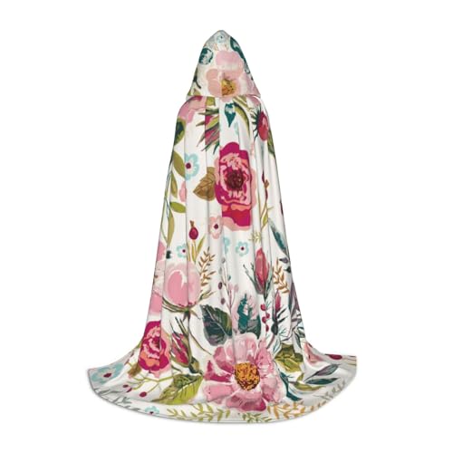 HYSDPUZK Umhang mit Blumenblatt und Kapuze für Teenager, Halloween-Kostüm, Cosplay, Maskerade, Zauberer-Robe HYSDPUZK Umhang mit Blumenblatt und Kapuze für Teenager, Halloween-Kostüm, Cosplay, Maskerade, Zauberer-Robe von HYSDPUZK