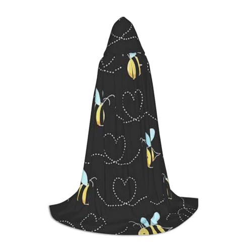 HYSDPUZK Umhang mit Kapuze für Teenager, Halloween-Kostüm, Cosplay, Maskerade, Zauberer-Robe von HYSDPUZK