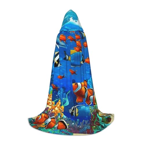 HYSDPUZK Umhang mit Kapuze für Teenager, Halloween-Kostüm, Cosplay, Maskerade, Zauberer-Robe von HYSDPUZK