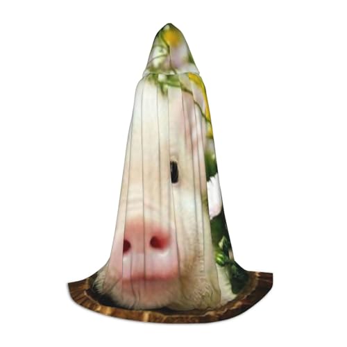 HYSDPUZK Vergewaltigungsblumen-Schweine-Kapuzenumhang für Teenager, Halloween-Kostüm, Cosplay, Maskerade, Zauberer-Robe HYSDPUZK Vergewaltigungsblumen-Schweine-Kapuzenumhang für Teenager, Halloween-Kostüm, Cosplay, Maskerade, Zauberer-Robe von HYSDPUZK