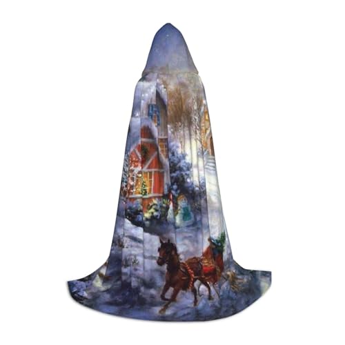 HYSDPUZK Weihnachtsdorf Kapuzenumhang für Teenager, Halloween-Kostüm, Cosplay, Maskerade, Zauberer-Robe HYSDPUZK Weihnachtsdorf Kapuzenumhang für Teenager, Halloween-Kostüm, Cosplay, Maskerade, Zauberer-Robe von HYSDPUZK