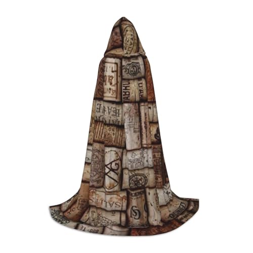 HYSDPUZK Weinkork-Kapuzenumhang für Teenager, Halloween-Kostüm, Cosplay, Maskerade, Zauberer-Robe HYSDPUZK Weinkork-Kapuzenumhang für Teenager, Halloween-Kostüm, Cosplay, Maskerade, Zauberer-Robe von HYSDPUZK