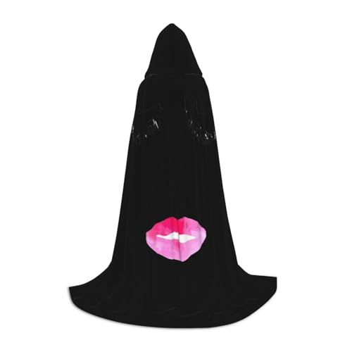HYSDPUZK Wimpern-Lippen-Umhang mit Kapuze für Teenager, Halloween-Kostüm, Cosplay, Maskerade, Zauberer-Robe HYSDPUZK Wimpern-Lippen-Umhang mit Kapuze für Teenager, Halloween-Kostüm, Cosplay, Maskerade, Zauberer-Robe von HYSDPUZK