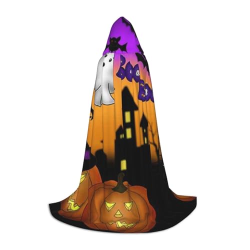 Halloween Eule Geist Kürbis Kapuzenumhang für Teenager Halloween Kostüm Cosplay Maskerade Zauberer Robe Halloween Eule Geist Kürbis Kapuzenumhang für Teenager Halloween Kostüm Cosplay Maskerade Zauberer Robe von HYSDPUZK