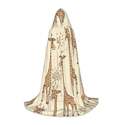 Handgezeichneter Giraffen-Kapuzenumhang für Teenager, Halloween-Kostüm, Cosplay, Maskerade, Zauberer-Robe Handgezeichneter Giraffen-Kapuzenumhang für Teenager, Halloween-Kostüm, Cosplay, Maskerade, Zauberer-Robe von HYSDPUZK