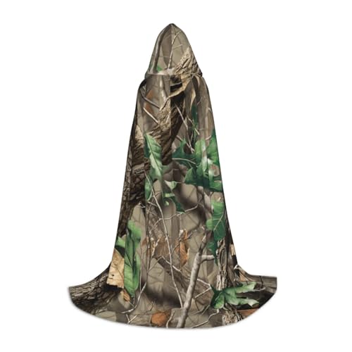 Hardwoods Green Camo Kapuzenumhang für Teenager, Halloween-Kostüm, Cosplay, Maskerade, Zauberer-Bademantel Hardwoods Green Camo Kapuzenumhang für Teenager, Halloween-Kostüm, Cosplay, Maskerade, Zauberer-Bademantel von HYSDPUZK