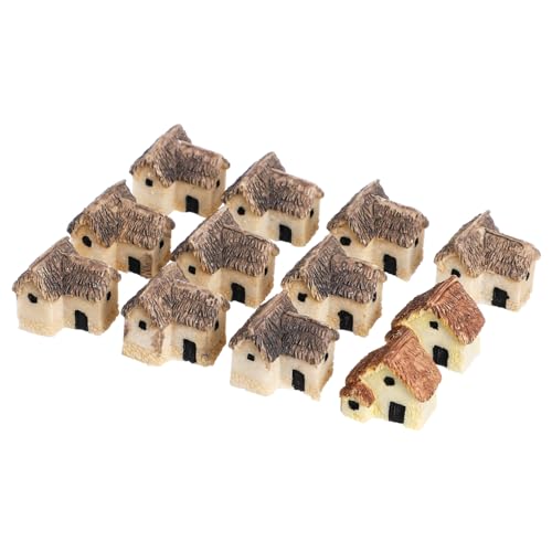 HYTROVE 12 STK Hütten Mini-Ornamente für den Außenbereich Szene Miniaturhäuser für Diorama bücherregal Dekoration buchregal Dekoration Mini-Hausdekoration Mini-Hausmodell- Kunstharz HYTROVE 12 STK Hütten Mini-Ornamente für den Außenbereich Szene Miniaturhäuser für Diorama bücherregal Dekoration buchregal Dekoration Mini-Hausdekoration Mini-Hausmodell- Kunstharz von HYTROVE