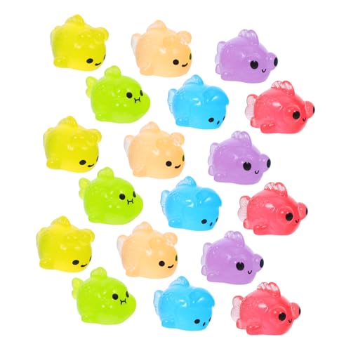 HYTROVE 18 Stück Teiliges Leuchtender Miniatur Fischfiguren Nachtleuchtende Goldfisch Dekorationen für DIY Aquarium Mikro Landschaft und Wohnraumgestaltung für Kleine Flächen HYTROVE 18 Stück Teiliges Leuchtender Miniatur Fischfiguren Nachtleuchtende Goldfisch Dekorationen für DIY Aquarium Mikro Landschaft und Wohnraumgestaltung für Kleine Flächen von HYTROVE