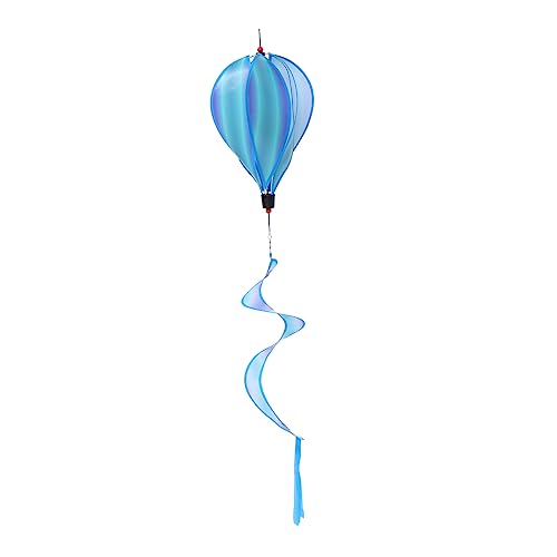 HYTROVE 1Stück Hängende Verzierungen für Garten Rotierender Heißluftballon Anhänger mit Bunten Farben für Partys und Festivals zu Bedienen von HYTROVE