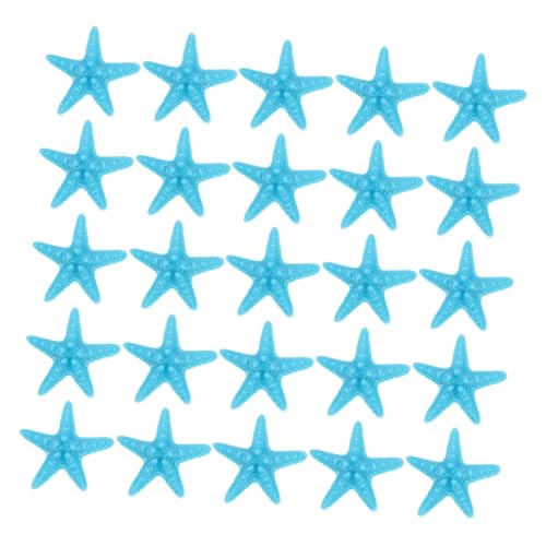 HYTROVE 25 Stück Simulation Seestern Ornament Sterne Küstenstrand Wohnkultur Mini Sterndekor Dekorationszubehör für Aquarien Aquariumdekorationsornamente Plastik Blue HYTROVE 25 Stück Simulation Seestern Ornament Sterne Küstenstrand Wohnkultur Mini Sterndekor Dekorationszubehör für Aquarien Aquariumdekorationsornamente Plastik Blue von HYTROVE