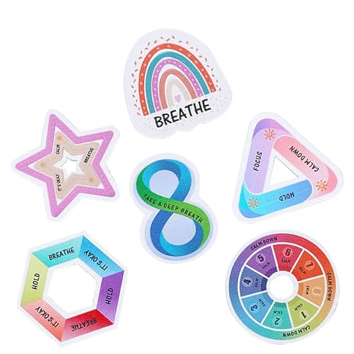 HYTROVE 6 Stück Beruhigende Texturierte Aufkleber für Handyhüllen Sensorische Stress Sticker für Erwachsene und Teenager Wiederverwendbar gegen Angst und Unruhe HYTROVE 6 Stück Beruhigende Texturierte Aufkleber für Handyhüllen Sensorische Stress Sticker für Erwachsene und Teenager Wiederverwendbar gegen Angst und Unruhe von HYTROVE