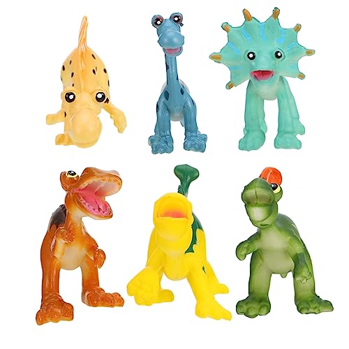 HYTROVE 6Stücke Cartoon Dinosaurier Modell Spielzeug aus Kunststoff Simulation Dinosaurier Figuren für Kinder Pädagogisches Tiermodell Lernspielzeug Dekoration HYTROVE 6Stücke Cartoon Dinosaurier Modell Spielzeug aus Kunststoff Simulation Dinosaurier Figuren für Kinder Pädagogisches Tiermodell Lernspielzeug Dekoration von HYTROVE