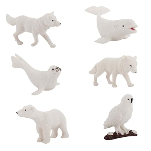 HYTROVE 6Stücke Figuren für Mikrolandschaften Arktische Tierdekoration Flexiblem für Garten und Lernspielzeug HYTROVE 6Stücke Figuren für Mikrolandschaften Arktische Tierdekoration Flexiblem für Garten und Lernspielzeug von HYTROVE