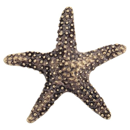 HYTROVE Messingfigur Meeresstern Miniatur Ornament für Aquarienschmuck Solides Messing Design Vielseitige Dekoration für Schreibtisch und Regale Handwerkskunst von HYTROVE
