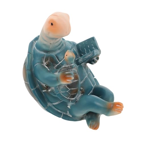 HYTROVE Schildkröten Ornament Griff Dekoration Figur Statue Mehrfarbige Hausschuhe Aquarium Dekorationen Farbige Armbänder Gedehnte Armbänder Air Tag Halter Mini Statue von HYTROVE
