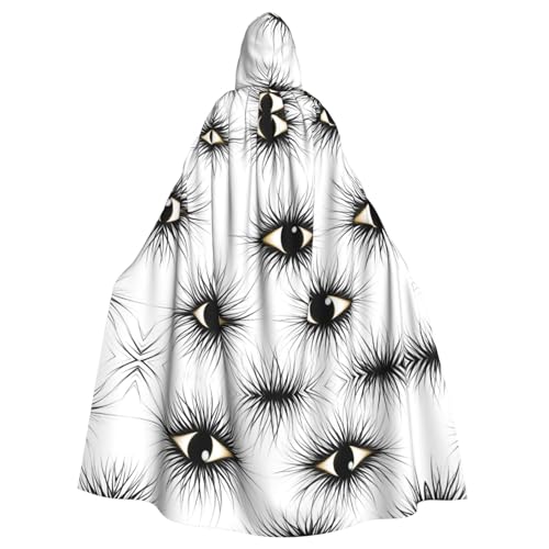 HYTTER Eyelash Prints Halloween-Poncho mit Kapuze, für Erwachsene, Party-Dekoration, Party, Karneval, Kostüm, pflegeleicht, langlebig HYTTER Eyelash Prints Halloween-Poncho mit Kapuze, für Erwachsene, Party-Dekoration, Party, Karneval, Kostüm, pflegeleicht, langlebig von HYTTER