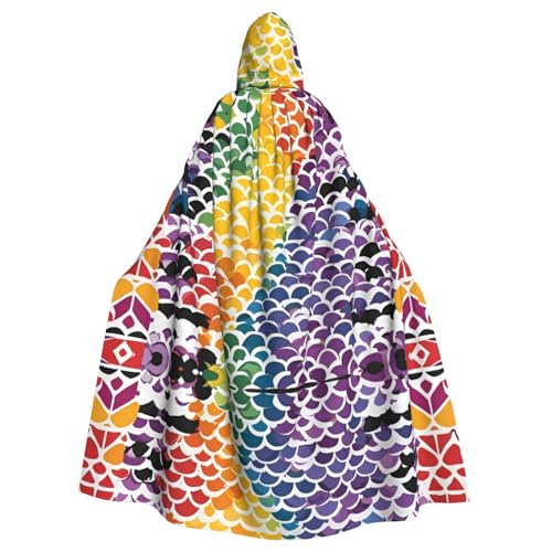 HYTTER Gay Pride Regenbogen-Muster, Halloween-Kapuzenponcho für Erwachsene, Umhang, Party-Dekoration, Partys, Karneval, Kostüm, pflegeleicht, langlebig HYTTER Gay Pride Regenbogen-Muster, Halloween-Kapuzenponcho für Erwachsene, Umhang, Party-Dekoration, Partys, Karneval, Kostüm, pflegeleicht, langlebig von HYTTER