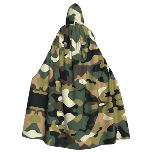 HYTTER Halloween-Poncho mit Kapuze, Camouflage-Druck, für Erwachsene, Party-Dekoration, Party, Karneval, Kostüm, pflegeleicht, langlebig HYTTER Halloween-Poncho mit Kapuze, Camouflage-Druck, für Erwachsene, Party-Dekoration, Party, Karneval, Kostüm, pflegeleicht, langlebig von HYTTER