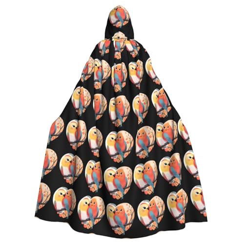 HYTTER Halloween-Poncho mit Kapuze, Motiv: Liebesvogel, für Erwachsene, Party-Dekoration, Party, Karneval, Kostüm, pflegeleicht, langlebig HYTTER Halloween-Poncho mit Kapuze, Motiv: Liebesvogel, für Erwachsene, Party-Dekoration, Party, Karneval, Kostüm, pflegeleicht, langlebig von HYTTER