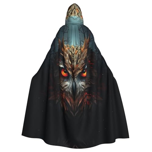 HYTTER Halloween-Poncho mit Kapuze, Motiv: Nachteule, für Erwachsene, Party-Dekoration, Party, Karneval, Kostüm, pflegeleicht, langlebig HYTTER Halloween-Poncho mit Kapuze, Motiv: Nachteule, für Erwachsene, Party-Dekoration, Party, Karneval, Kostüm, pflegeleicht, langlebig von HYTTER