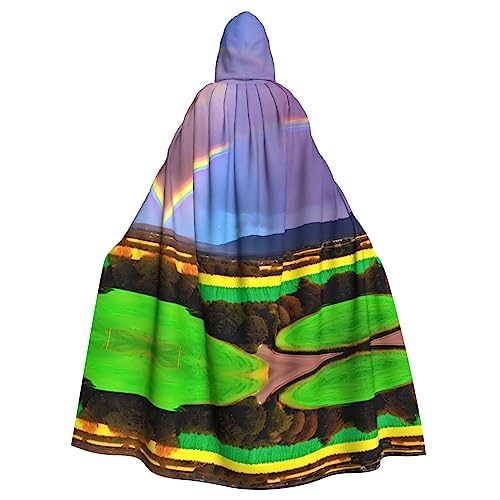 HYTTER Halloween-Poncho mit Kapuze, Regenbogen-Druck, für Erwachsene, Party-Dekoration, Party, Karneval, Kostüm, pflegeleicht, langlebig HYTTER Halloween-Poncho mit Kapuze, Regenbogen-Druck, für Erwachsene, Party-Dekoration, Party, Karneval, Kostüm, pflegeleicht, langlebig von HYTTER
