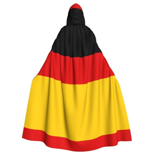 HYTTER Halloween-Poncho mit Kapuze und deutscher Flagge, für Erwachsene, Party-Dekoration, Party, Karneval, Kostüm, pflegeleicht, langlebig HYTTER Halloween-Poncho mit Kapuze und deutscher Flagge, für Erwachsene, Party-Dekoration, Party, Karneval, Kostüm, pflegeleicht, langlebig von HYTTER