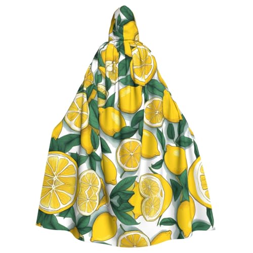 HYTTER Halloween-Poncho mit Kapuze und gelber Zitrone, für Erwachsene, Party-Dekoration, Party, Karneval, Kostüm, pflegeleicht, langlebig HYTTER Halloween-Poncho mit Kapuze und gelber Zitrone, für Erwachsene, Party-Dekoration, Party, Karneval, Kostüm, pflegeleicht, langlebig von HYTTER