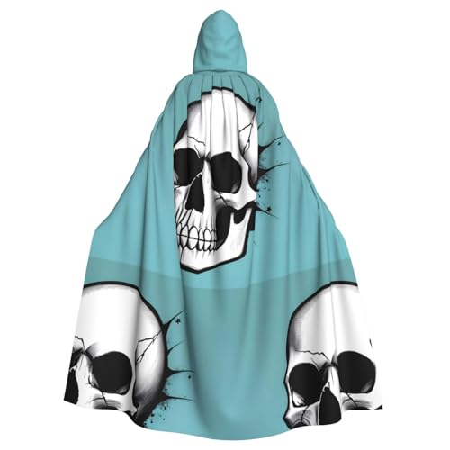 HYTTER Halloween-Poncho mit Totenkopf-Aufdruck, Kapuzenponcho für Erwachsene, Party-Dekoration, Partys, Karneval, Kostüm, pflegeleicht, langlebig HYTTER Halloween-Poncho mit Totenkopf-Aufdruck, Kapuzenponcho für Erwachsene, Party-Dekoration, Partys, Karneval, Kostüm, pflegeleicht, langlebig von HYTTER