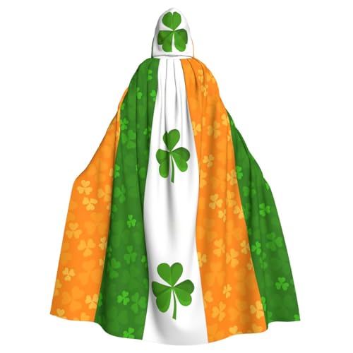 HYTTER Halloween-Poncho mit irischer Flagge, Kapuzenponcho für Erwachsene, Party-Dekoration, Party, Karneval, Kostüm, pflegeleicht, langlebig HYTTER Halloween-Poncho mit irischer Flagge, Kapuzenponcho für Erwachsene, Party-Dekoration, Party, Karneval, Kostüm, pflegeleicht, langlebig von HYTTER