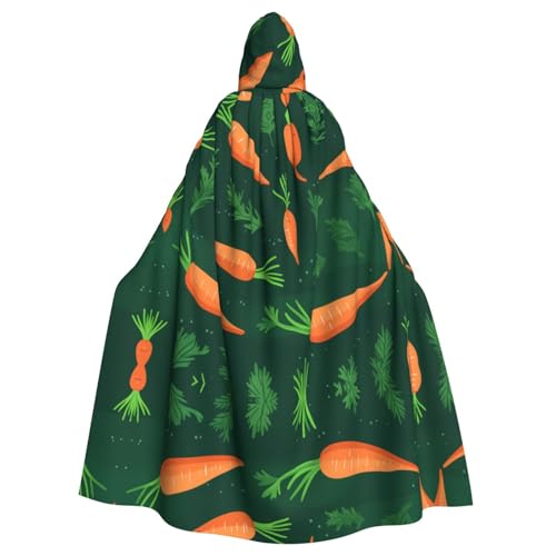 HYTTER Happy Carrot Prints Halloween Kapuzenponcho Erwachsene Umhang Party Dekoration Party Karneval Kostüm pflegeleicht langlebig HYTTER Happy Carrot Prints Halloween Kapuzenponcho Erwachsene Umhang Party Dekoration Party Karneval Kostüm pflegeleicht langlebig von HYTTER
