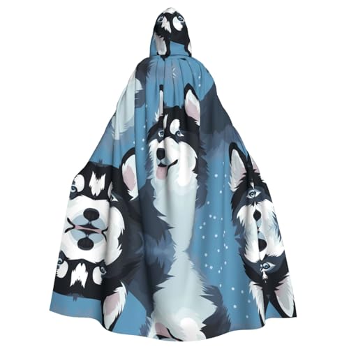 HYTTER Husky Hunde-Poncho mit Kapuze, für Erwachsene, Party-Dekoration, Party, Karneval, Kostüm, pflegeleicht, langlebig HYTTER Husky Hunde-Poncho mit Kapuze, für Erwachsene, Party-Dekoration, Party, Karneval, Kostüm, pflegeleicht, langlebig von HYTTER