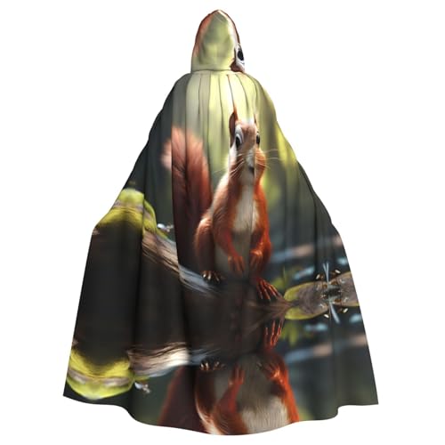 HYTTER Lustiger Eichhörnchen-Druck Halloween Kapuzenponcho Erwachsene Umhang Party Dekoration Party Karneval Kostüm pflegeleicht langlebig HYTTER Lustiger Eichhörnchen-Druck Halloween Kapuzenponcho Erwachsene Umhang Party Dekoration Party Karneval Kostüm pflegeleicht langlebig von HYTTER