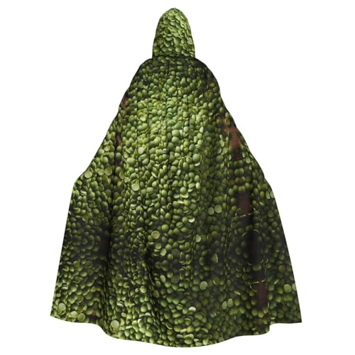 HYTTER Mung Beans Prints Halloween Kapuzenponcho Erwachsene Umhang Party Dekoration Party Karneval Kostüm Pflegeleicht Langlebig von HYTTER
