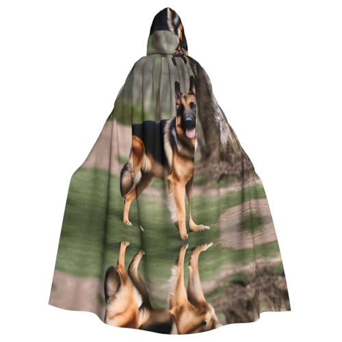 HYTTER Poncho mit Kapuze, Motiv: Deutscher Schäferhund, Ahorn, für Erwachsene, Party-Dekoration, Party, Karneval, Kostüm, pflegeleicht, langlebig HYTTER Poncho mit Kapuze, Motiv: Deutscher Schäferhund, Ahorn, für Erwachsene, Party-Dekoration, Party, Karneval, Kostüm, pflegeleicht, langlebig von HYTTER