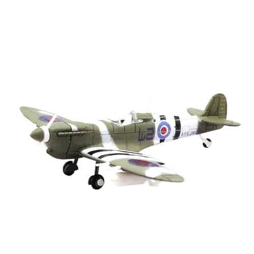 HYTTER Puzzle Aircraft Model Kit 1/48 Spitfire Male Parent-Child Educational Puzzle Toys Military Ornaments Glue-Free Paint-Free Grass Green Camouflage Colors von HYTTER
