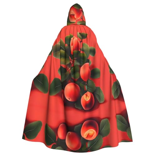 HYTTER Roter Aprikosen-Poncho mit Kapuze, für Erwachsene, Party-Dekoration, Party, Karneval, Kostüm, pflegeleicht, langlebig HYTTER Roter Aprikosen-Poncho mit Kapuze, für Erwachsene, Party-Dekoration, Party, Karneval, Kostüm, pflegeleicht, langlebig von HYTTER