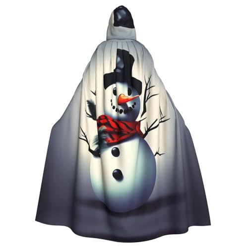 HYTTER Schneemann-Druck, Halloween-Poncho mit Kapuze, für Erwachsene, Party-Dekoration, Party, Karneval, Kostüm, pflegeleicht, langlebig HYTTER Schneemann-Druck, Halloween-Poncho mit Kapuze, für Erwachsene, Party-Dekoration, Party, Karneval, Kostüm, pflegeleicht, langlebig von HYTTER
