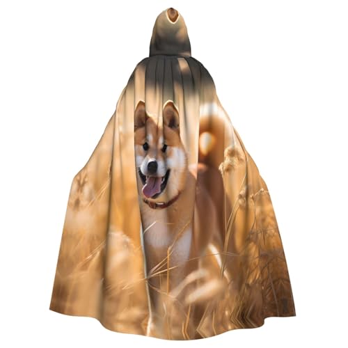 HYTTER Shiba Inu Prints, Halloween-Poncho mit Kapuze, für Erwachsene, Party-Dekoration, Partys, Karneval, Kostüm, pflegeleicht, langlebig HYTTER Shiba Inu Prints, Halloween-Poncho mit Kapuze, für Erwachsene, Party-Dekoration, Partys, Karneval, Kostüm, pflegeleicht, langlebig von HYTTER