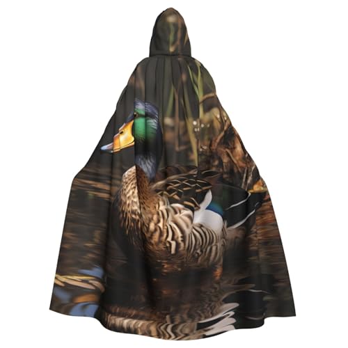 HYTTER Stockenten-Druck Halloween Kapuzenponcho Erwachsene Umhang Party Dekoration Party Karneval Kostüm Pflegeleicht Langlebig HYTTER Stockenten-Druck Halloween Kapuzenponcho Erwachsene Umhang Party Dekoration Party Karneval Kostüm Pflegeleicht Langlebig von HYTTER